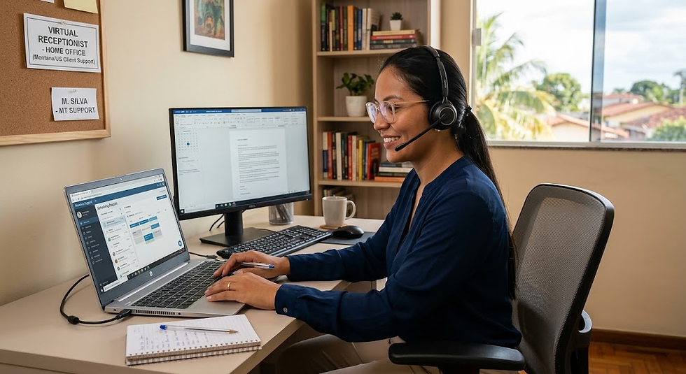 HOME OFFICE INTERNACIONAL: Recepcionista Virtual (2 vagas).