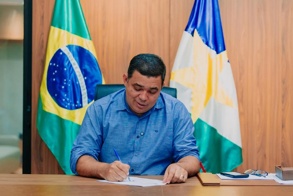 O governador interino Soldado Sampaio (Foto: Secom-RR)