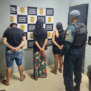 PM desarticula trio por associação para o tráfico no Parque do Rio Branco, em Boa Vista.