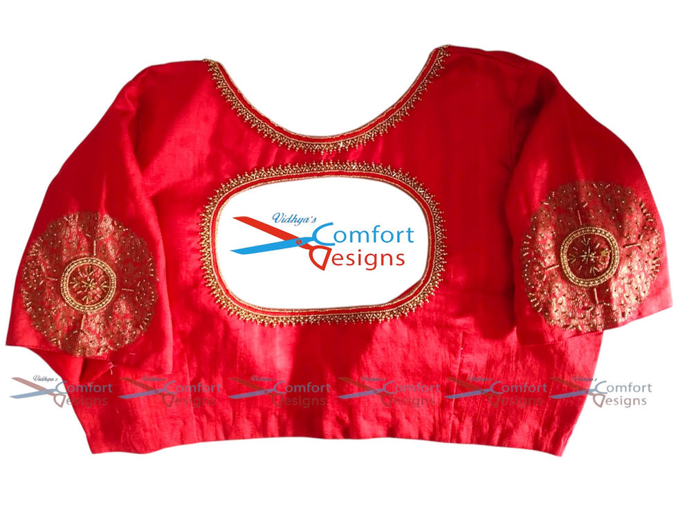 Aari Work Blouse Designs by Vidhya's Comfort Designs