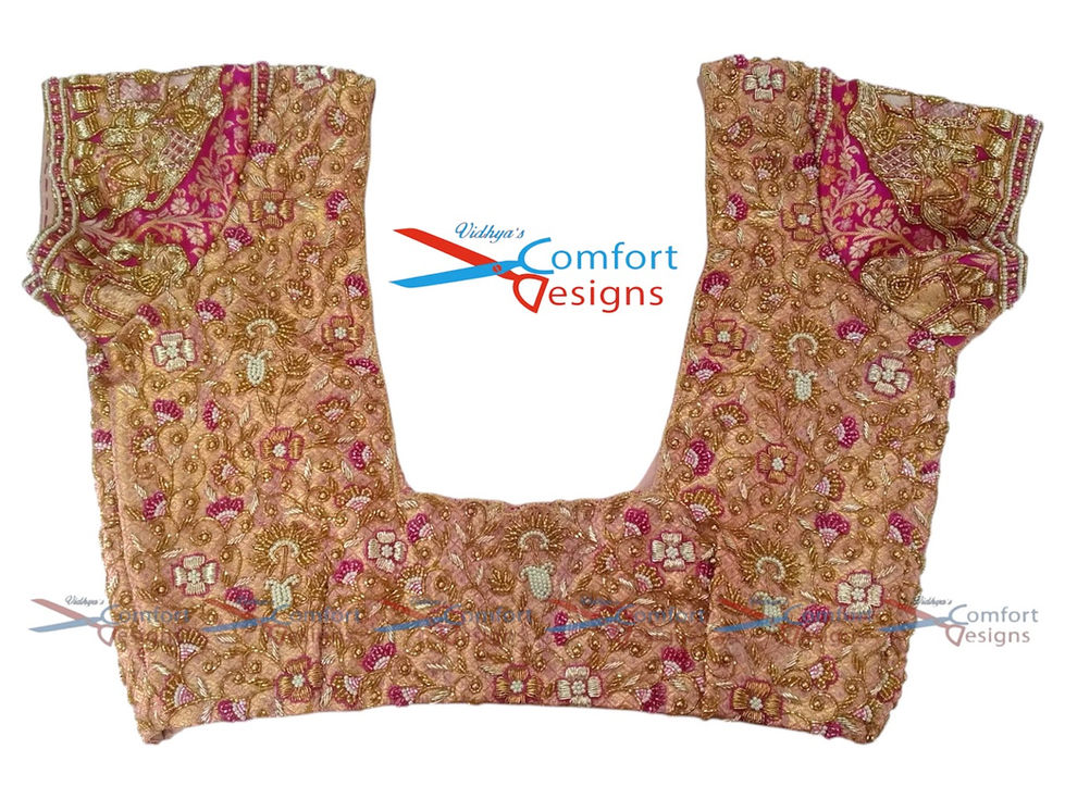 Grand Embroidery Blouse Designs by Vidhya's Comfort Designs