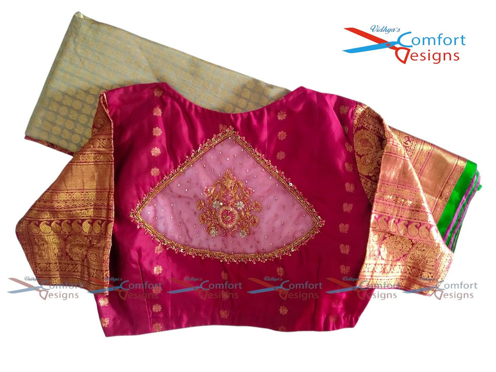 Aari Work Blouse Designs by Vidhya's Comfort Designs