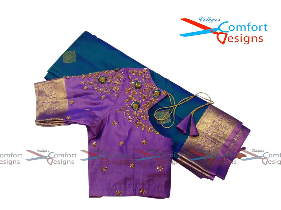 250829 Aari Work Blouse Designs by Vidhya's Comfort Designs