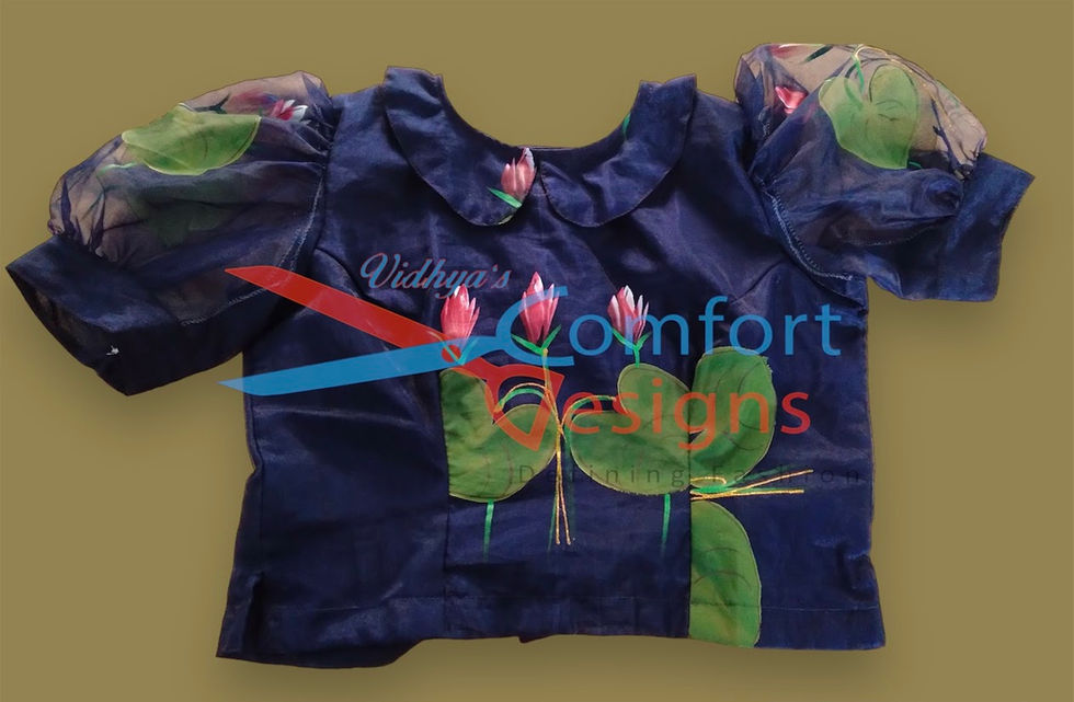 Designer Blouse Designs by Vidhya's Comfort Designs