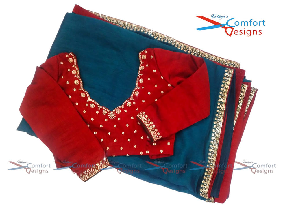 Aari Work Blouse Designs by Vidhya's Comfort Designs