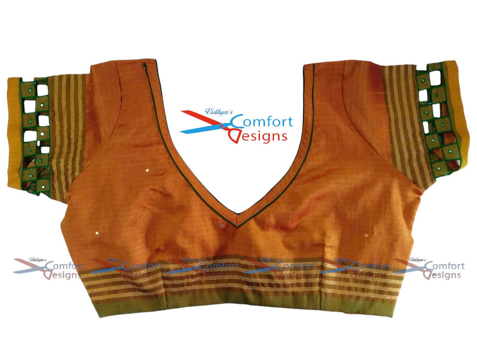 240816 Designer Blouse Designs by Vidhya's Comfort Designs 3