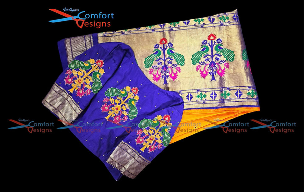 Aari Work Blouse Designs by Vidhya's Comfort Designs
