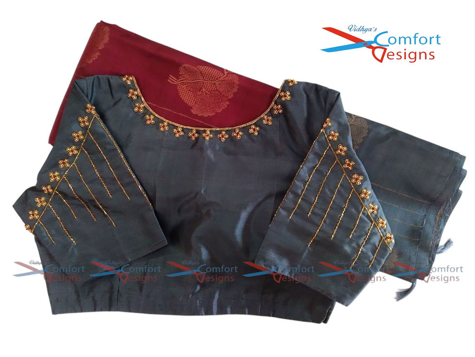  Aari Work Blouse Designs by Vidhya's Comfort Designs