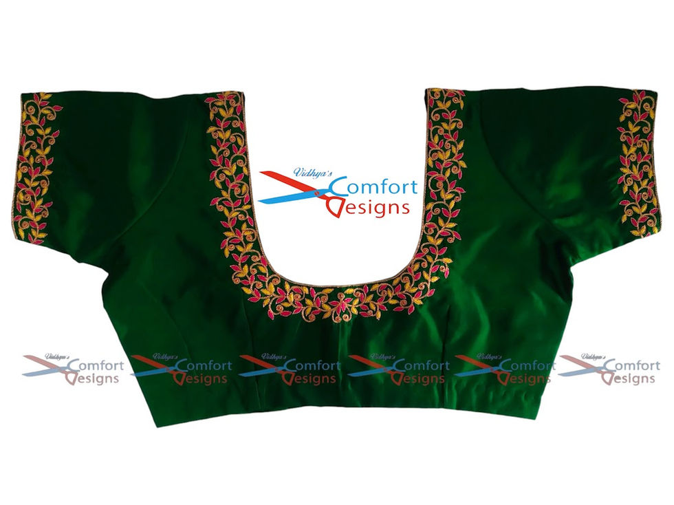 Aari Work Blouse Designs by Vidhya's Comfort Designs