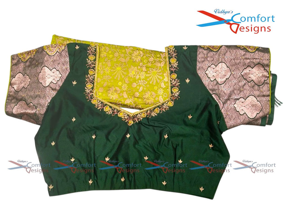  Aari Work Blouse Designs by Vidhya's Comfort Designs