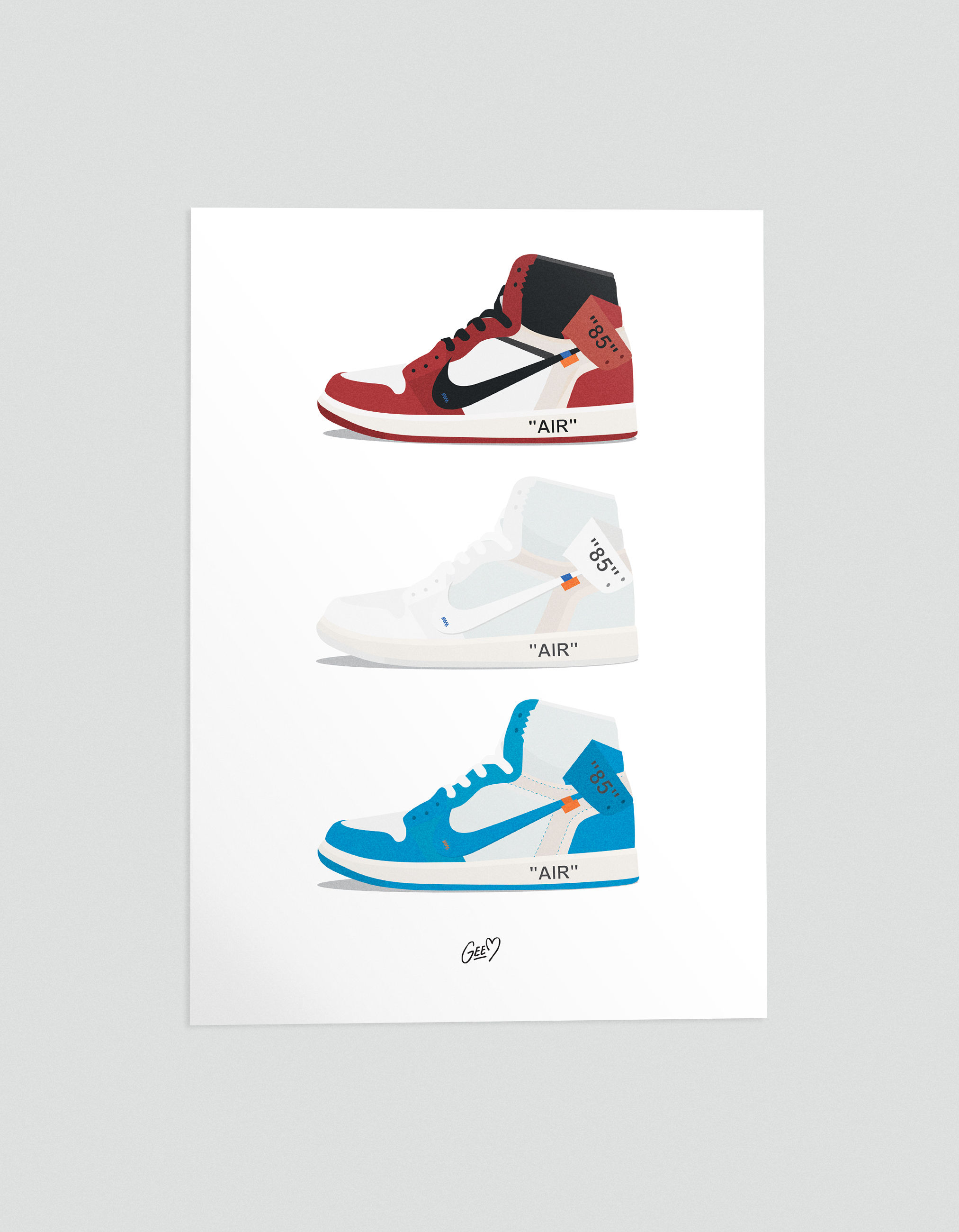 3 JORDAN 1 OFF---WHITE