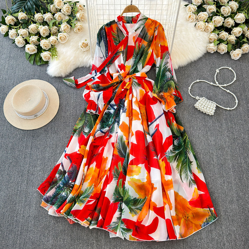 Thumbnail: Boutique Wholesale 2025 Summer New French Elegant Style Lace up Bow Neck Loose C
