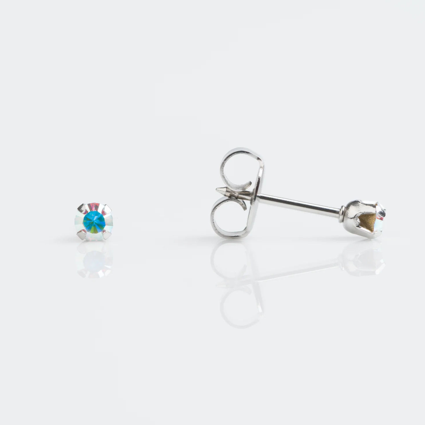 Stainless 3mm AB Crystal / 7512 - 0115