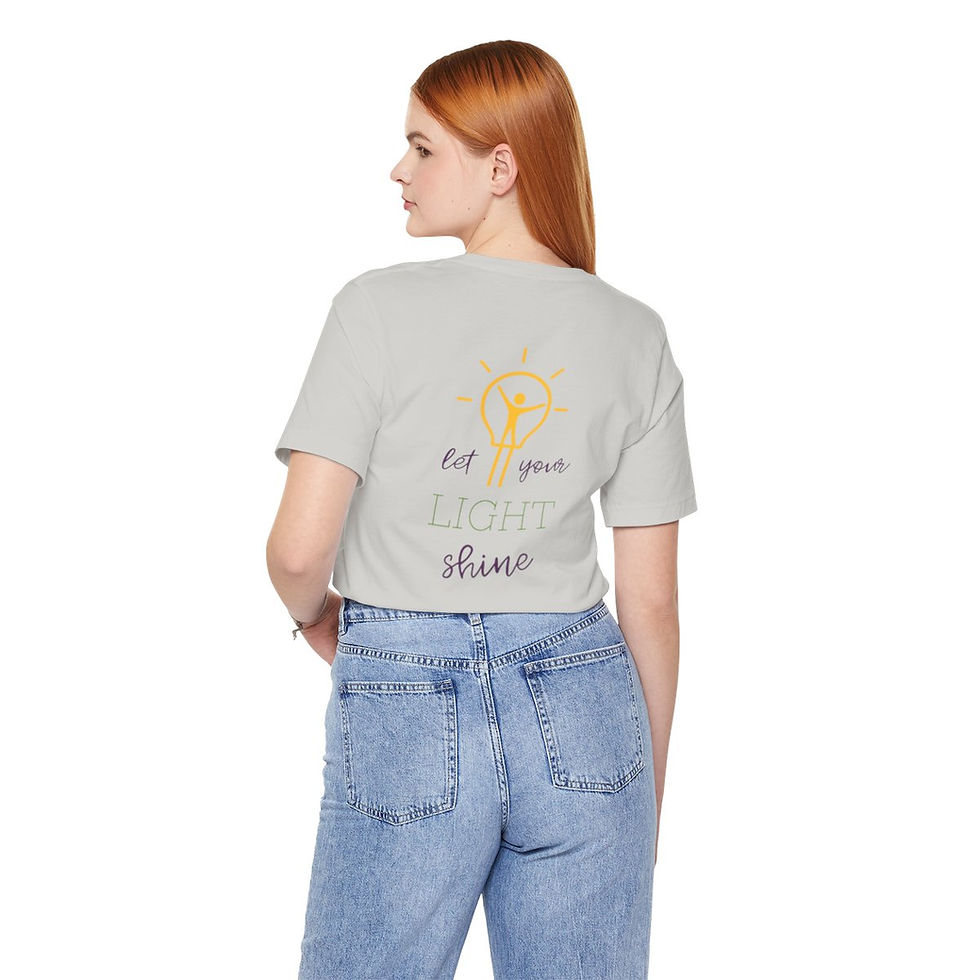 Thumbnail: Let Your Light Shine Unisex Jersey Short Sleeve Tee