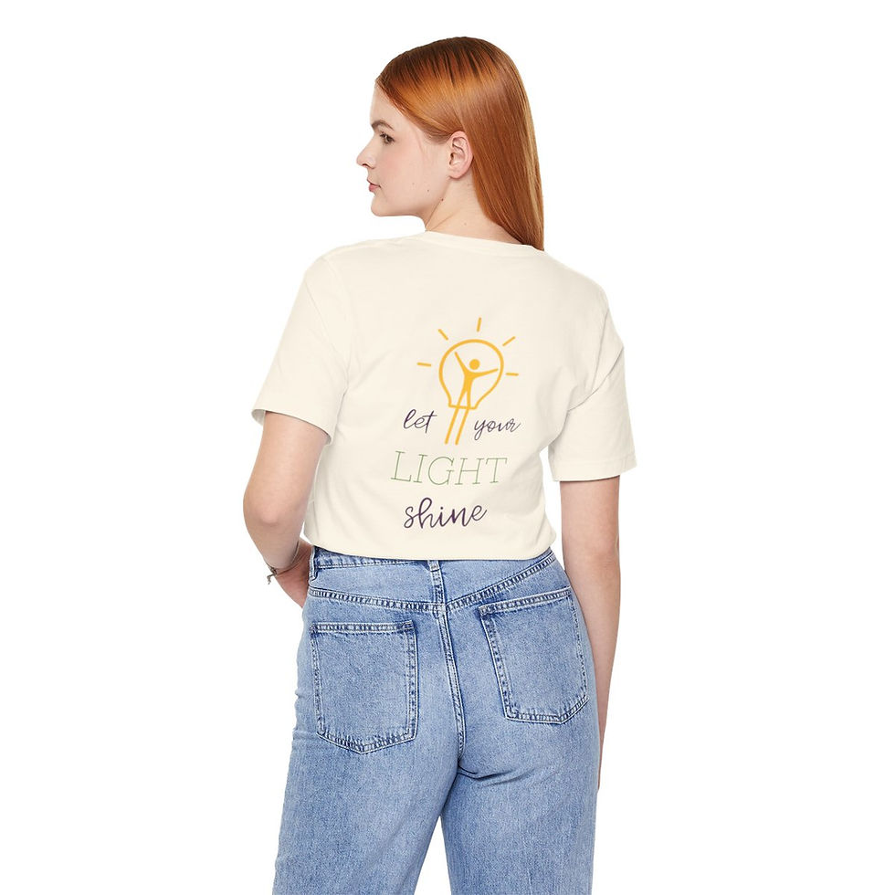 Thumbnail: Let Your Light Shine Unisex Jersey Short Sleeve Tee