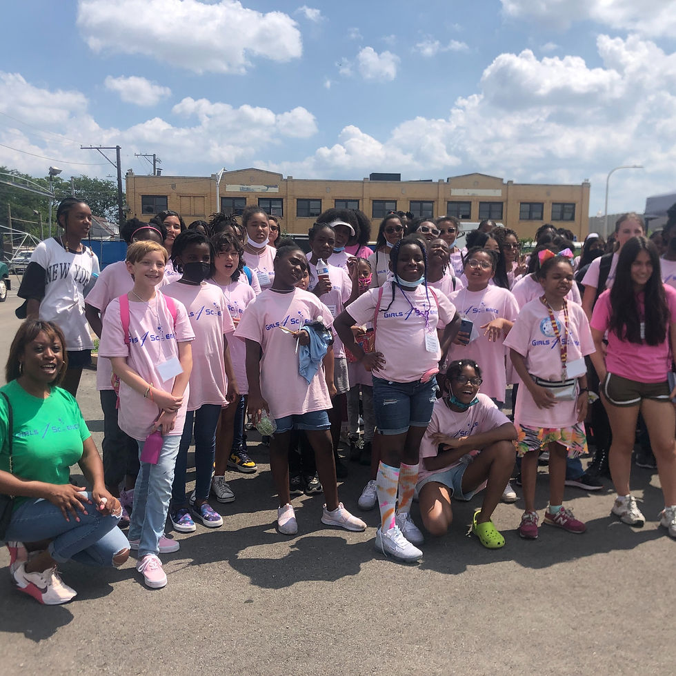 group picture with Girls 4 Science