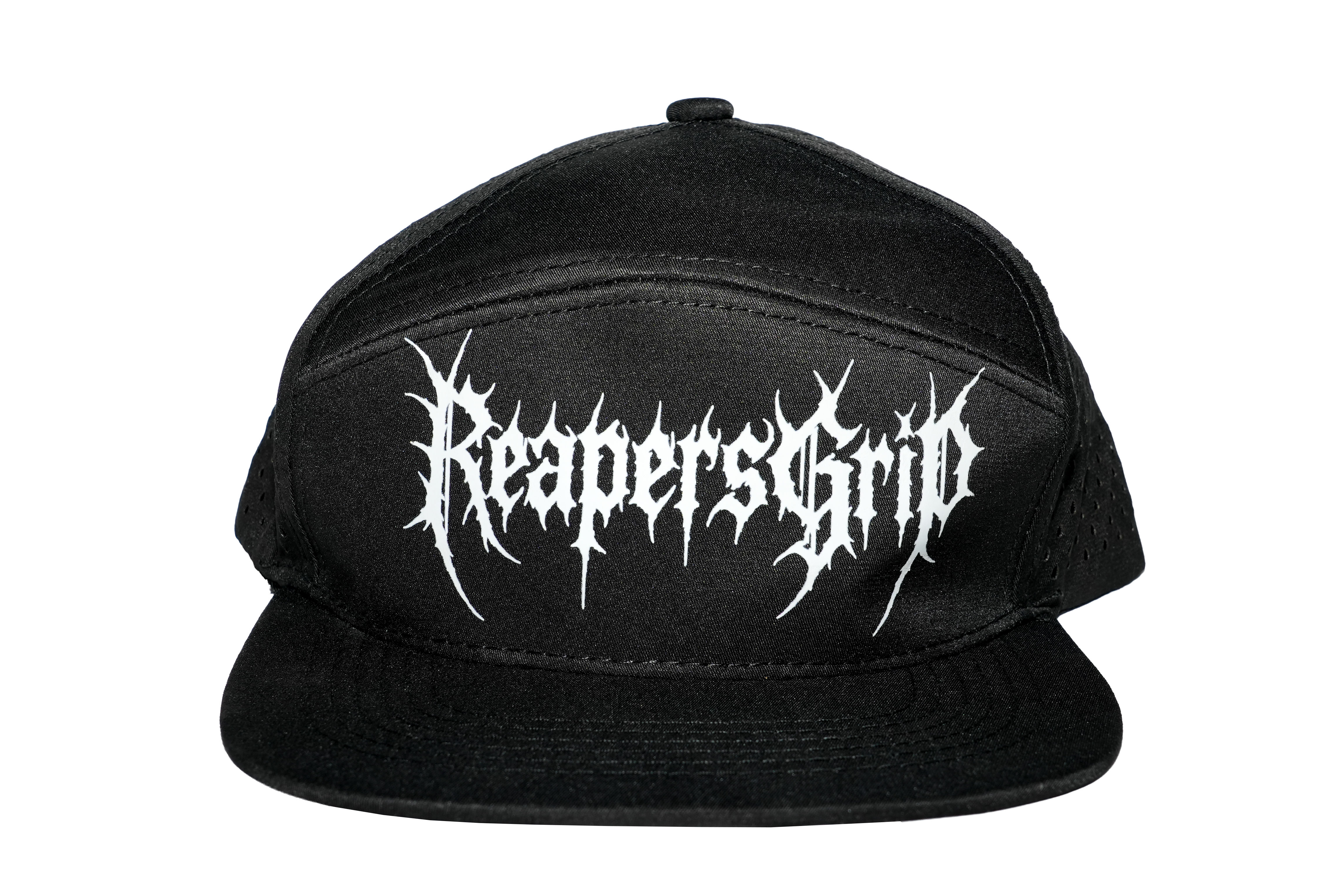 ReapersGrip - "Video Font" Perforated 5 panel Snapback Hat
