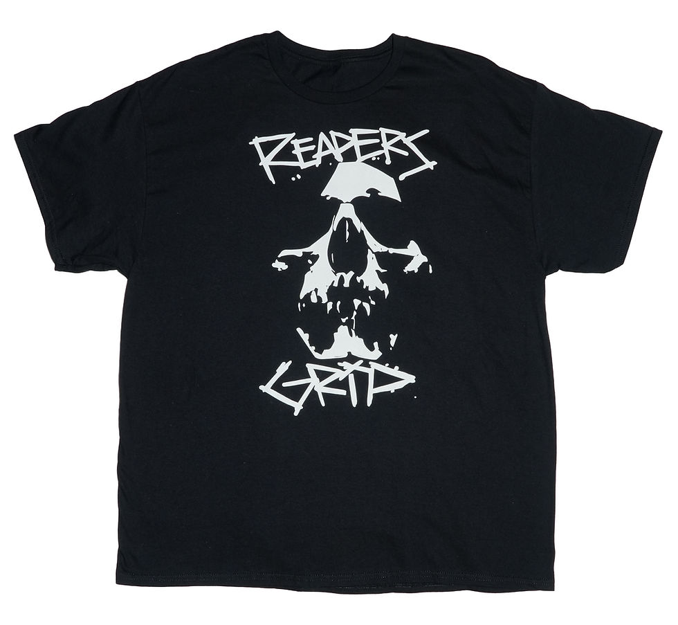 Thumbnail: reapersgrip skateboarding grim t shirt design bret rosepiler 