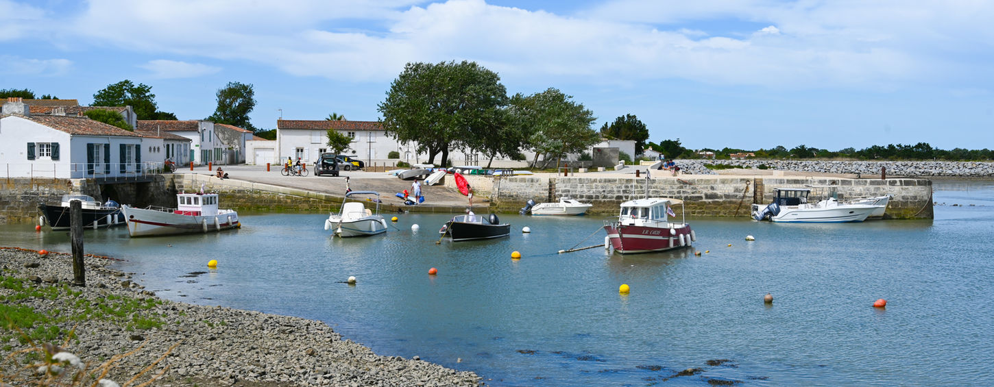 View of the port of Loix on the Île de Ré