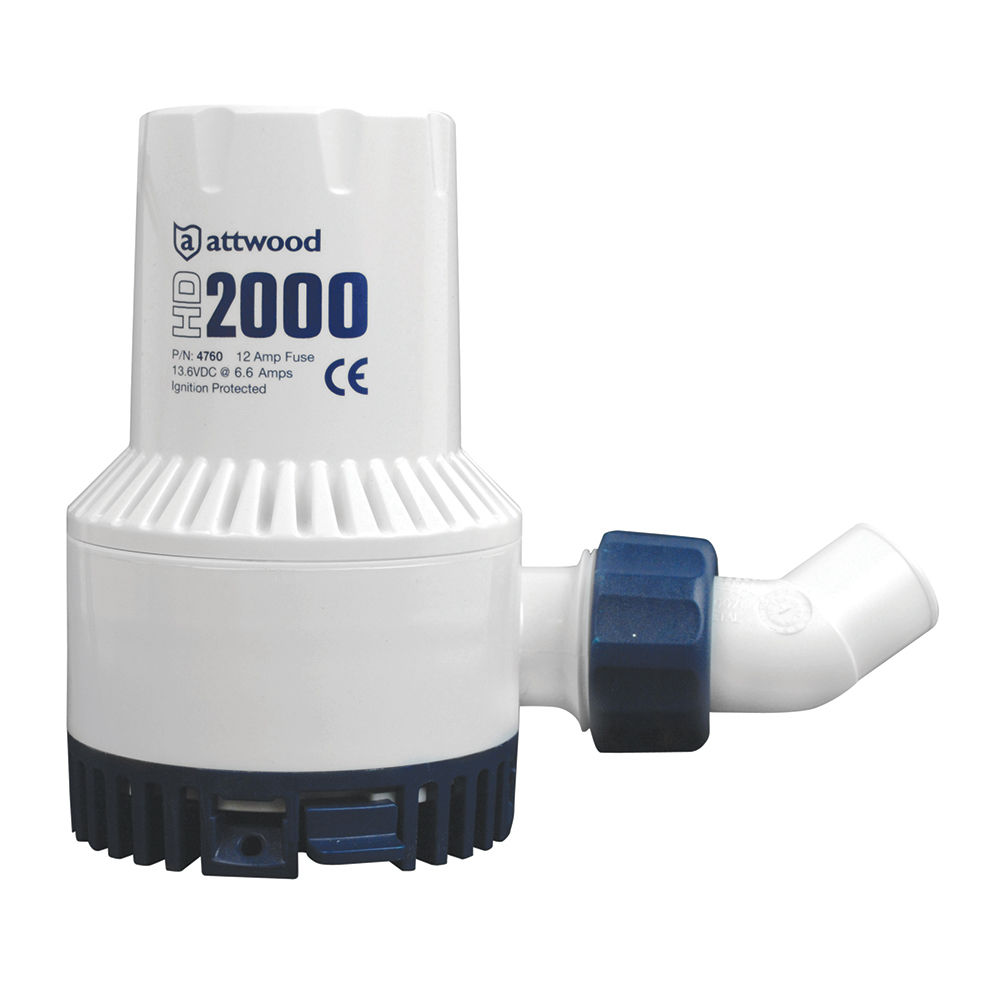 ATTWOOD HEAVY-DUTY BILGE PUMP 2000 SERIES - 12V - 2000 GPH