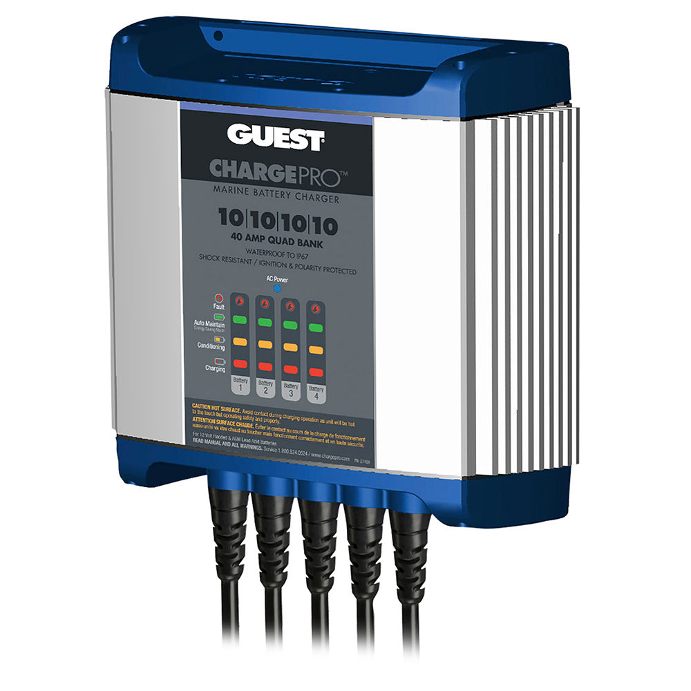 GUEST ON-BOARD BATTERY CHARGER 40A / 12V - 4 BANK - 120V INPUT