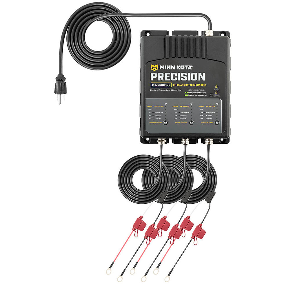 Thumbnail: MINN KOTA ON-BOARD PRECISION CHARGER MK-330 PCL 3 BANK X 10 AMP LI OPTIMIZED CHA