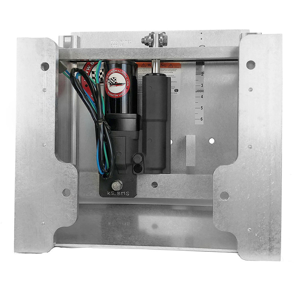 Thumbnail: BOB'S MACHINE 10" SETBACK ACTION SERIES HYDRAULIC JACK PLATE - SILVER