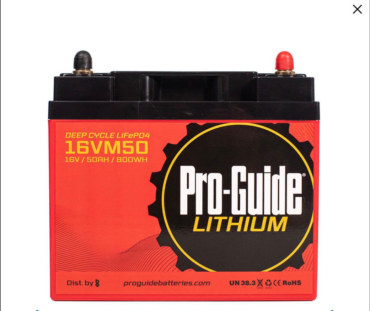 PRO-GUIDE SIGNATURE SERIES LITHIUM BATTERY - 16V - 50AH