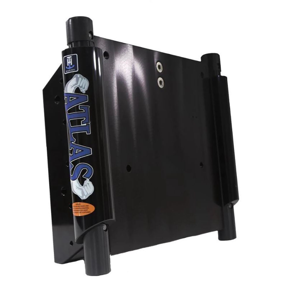 T-H MARINE ATLAS™ 4" SET BACK HYDRAULIC JACK PLATE - GLOSS BLACK ANODIZED
