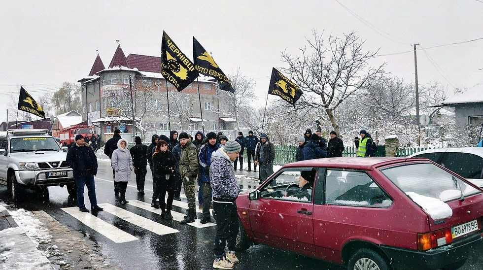 Протест на мосту в Атаках ("Хотинські вісті")