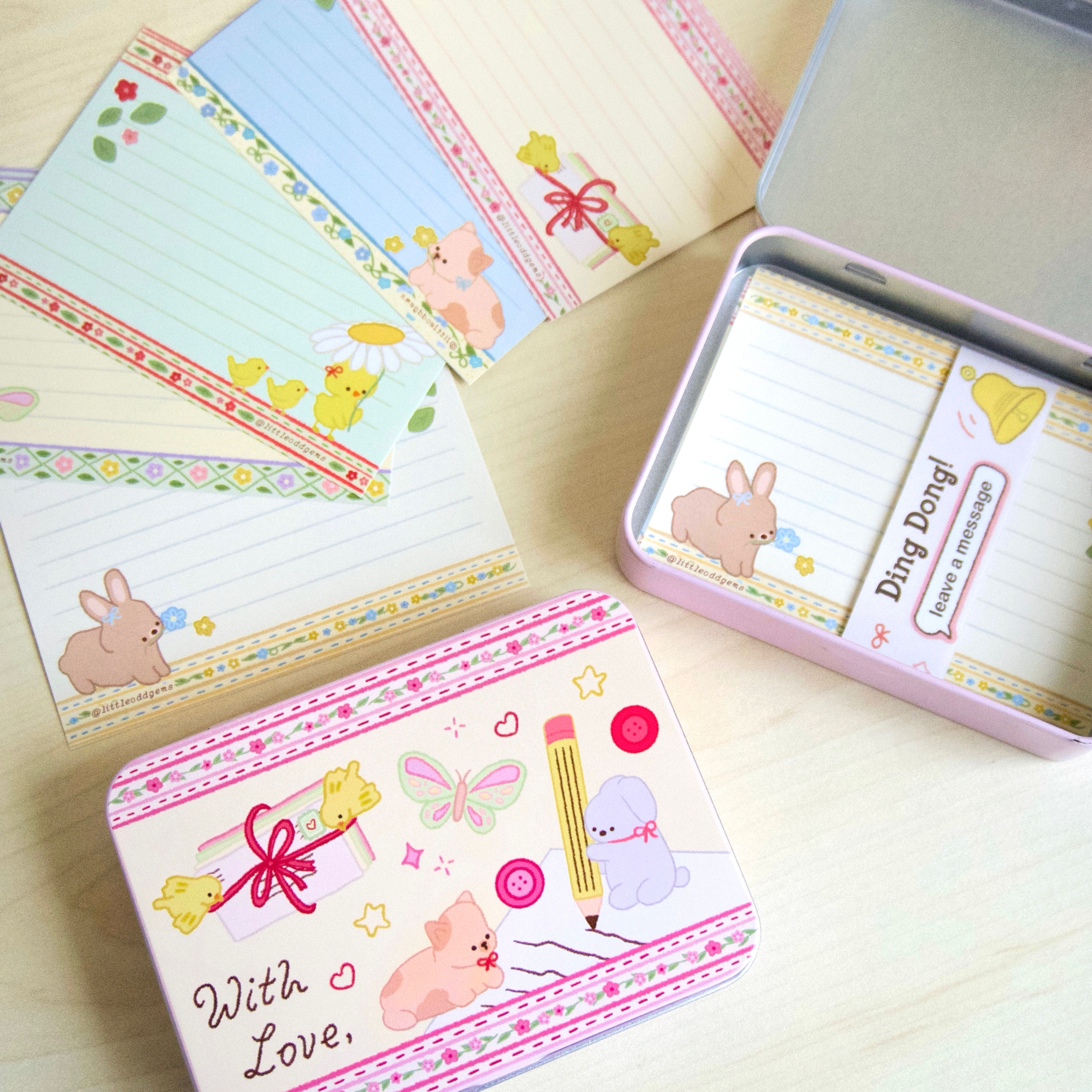 sweet notes tin box