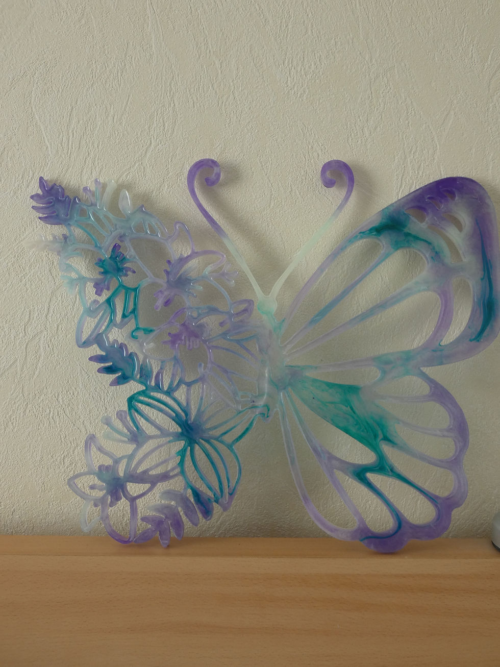 papillon en résine époxy