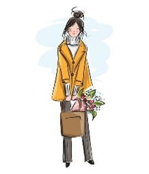 une jeune femme prête pour aller à un diner