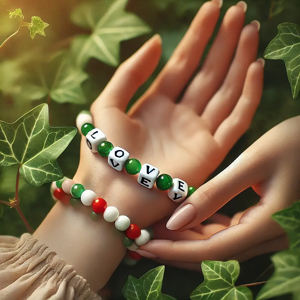 deux mains et deux bracelet d'amitiés