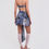 Thumbnail: Denim Printed Mesh Asymmetric Mini Dress With  Cut Outs