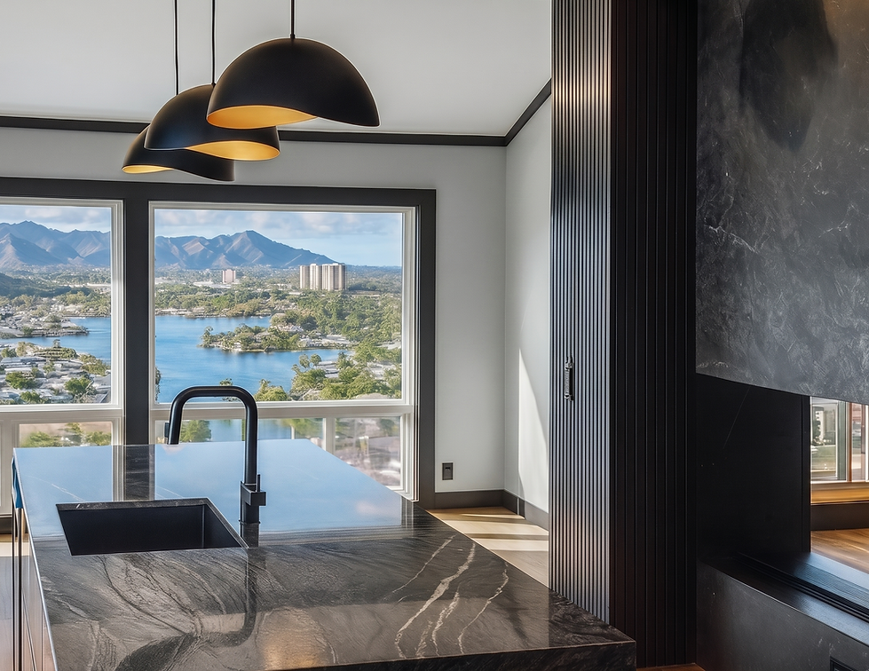Modern Kitchen overlooking Kailua
