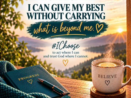 I Can Give My Best Without Carrying What Is Beyond Me!