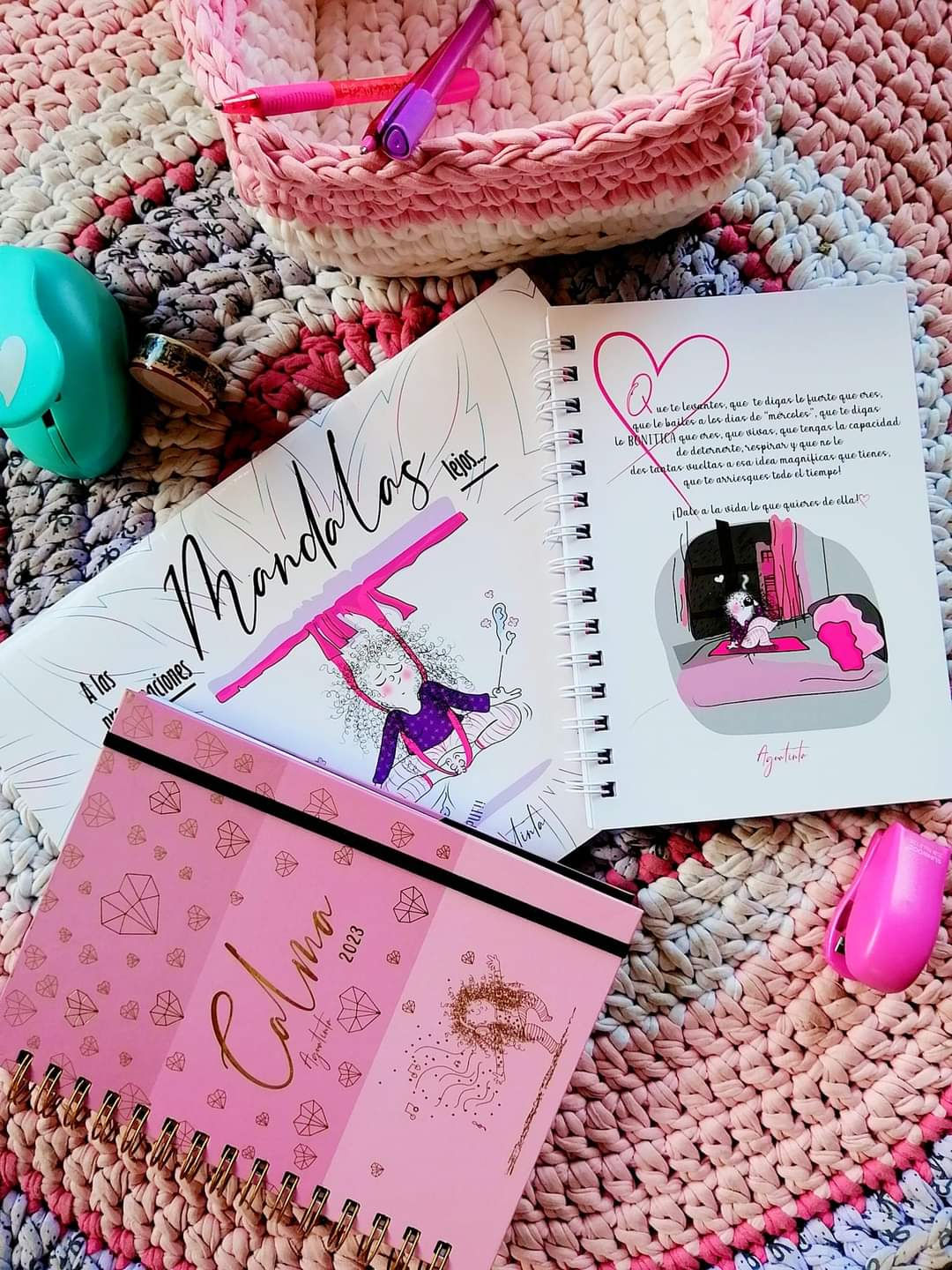 Promo Agenda 2023+ Mandala y GRATIS Cuaderno Aguatinta ❤️