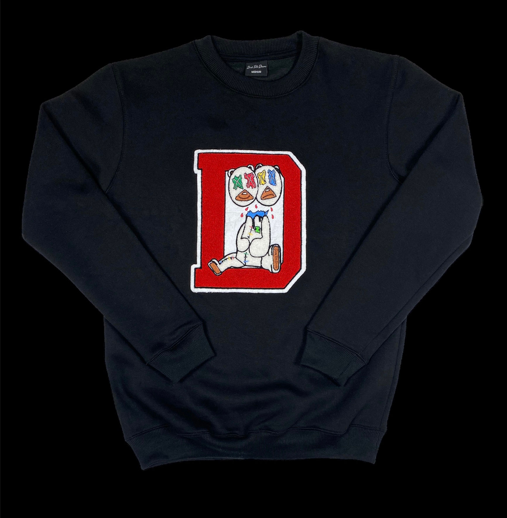 RED CHENILLE  D CREWNECK