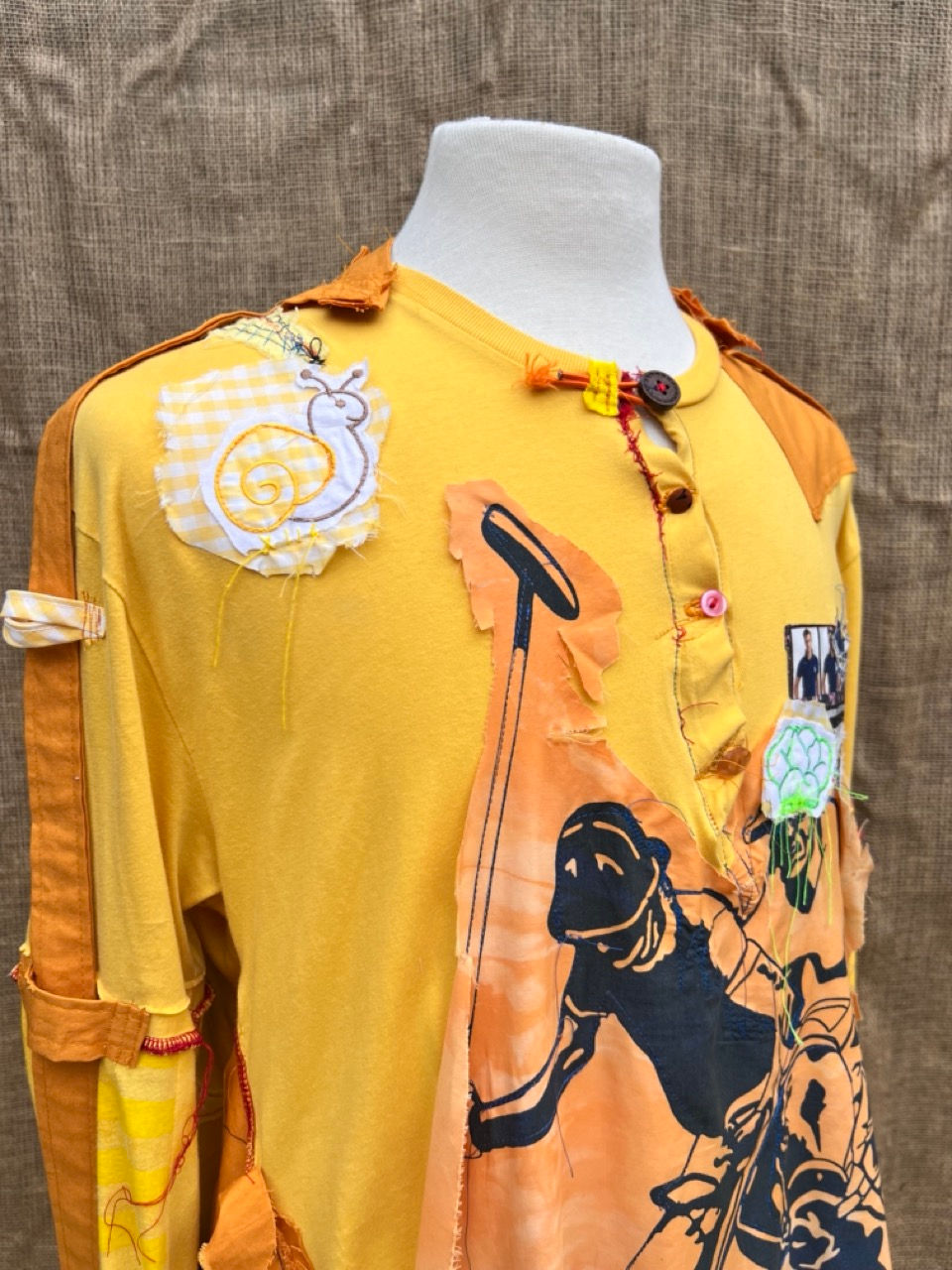 JONTY KRISTIAN MELLMANN - Orange Henley Polo Dress