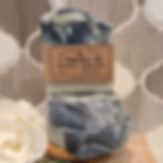 Stack of four Hempseed Soaps showing unique design