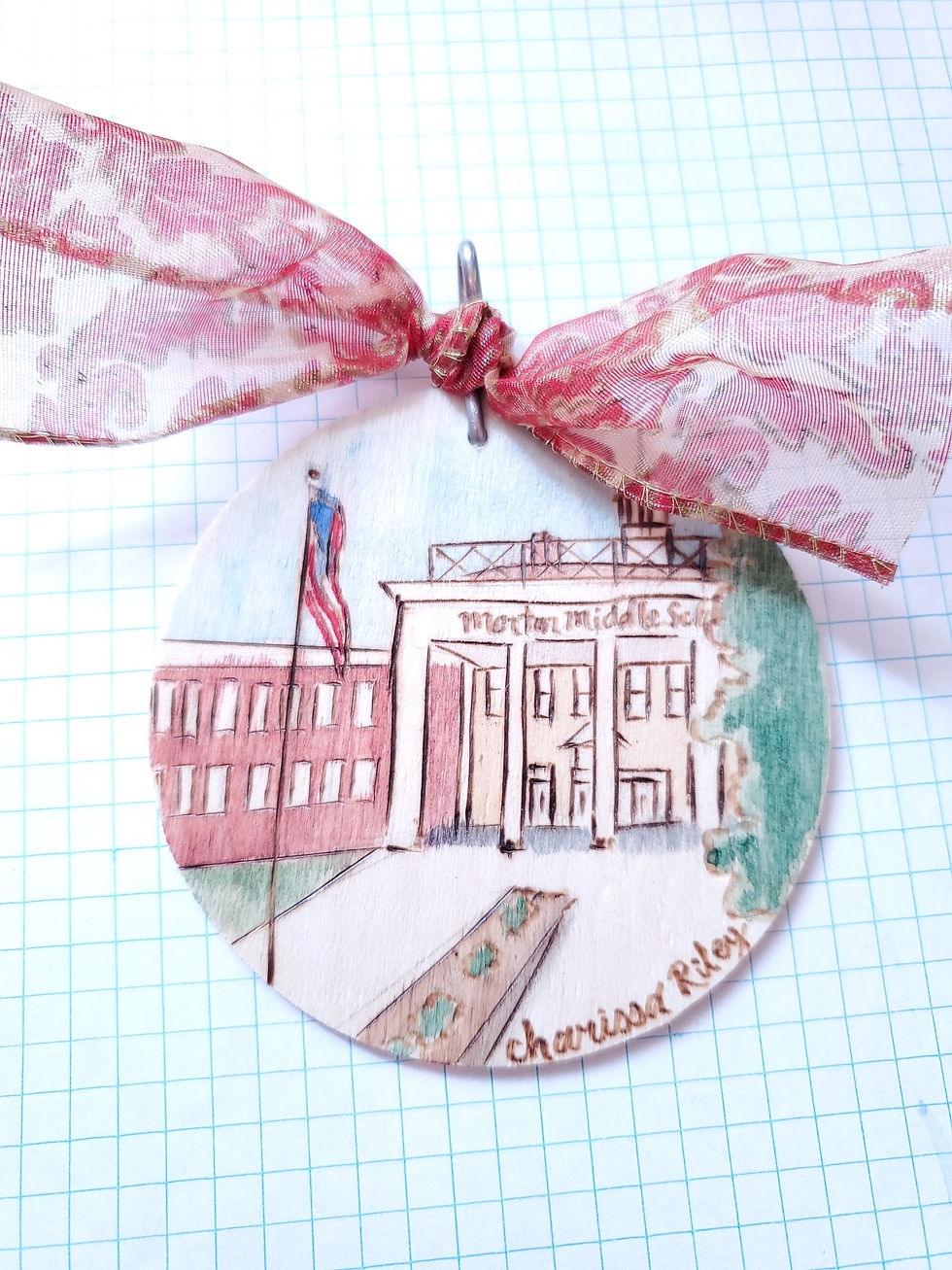 Thumbnail: School or University Christmas Ornament/Keychain