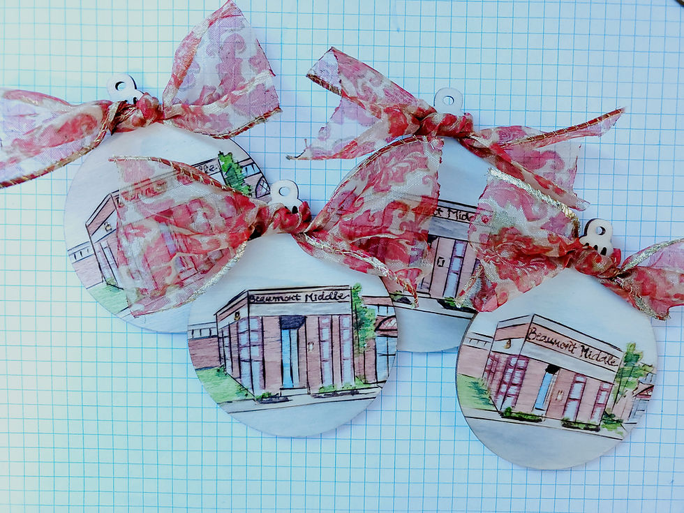 Thumbnail: School or University Christmas Ornament/Keychain