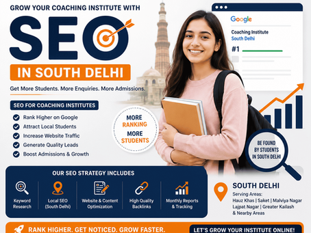 SEO for Coaching Institutes in South Delhi | PageJi