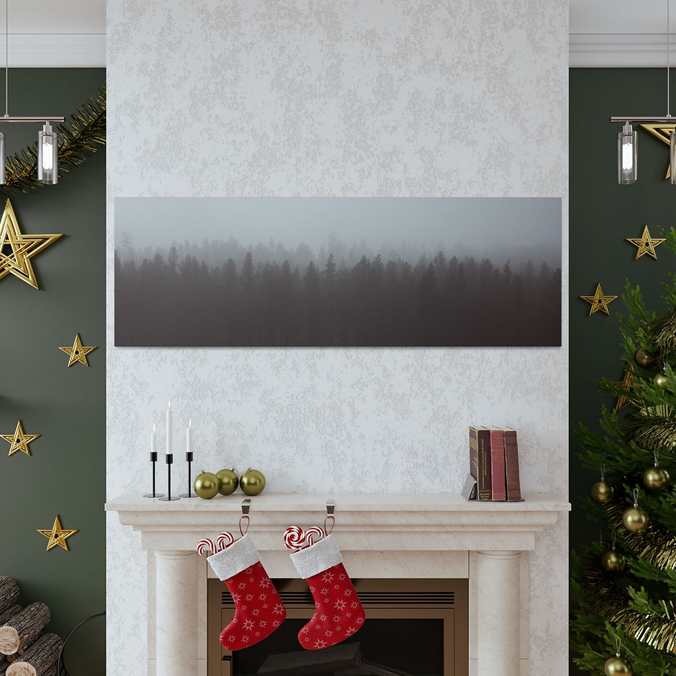 Thumbnail: Mountain Fog Canvas Gallery Wraps