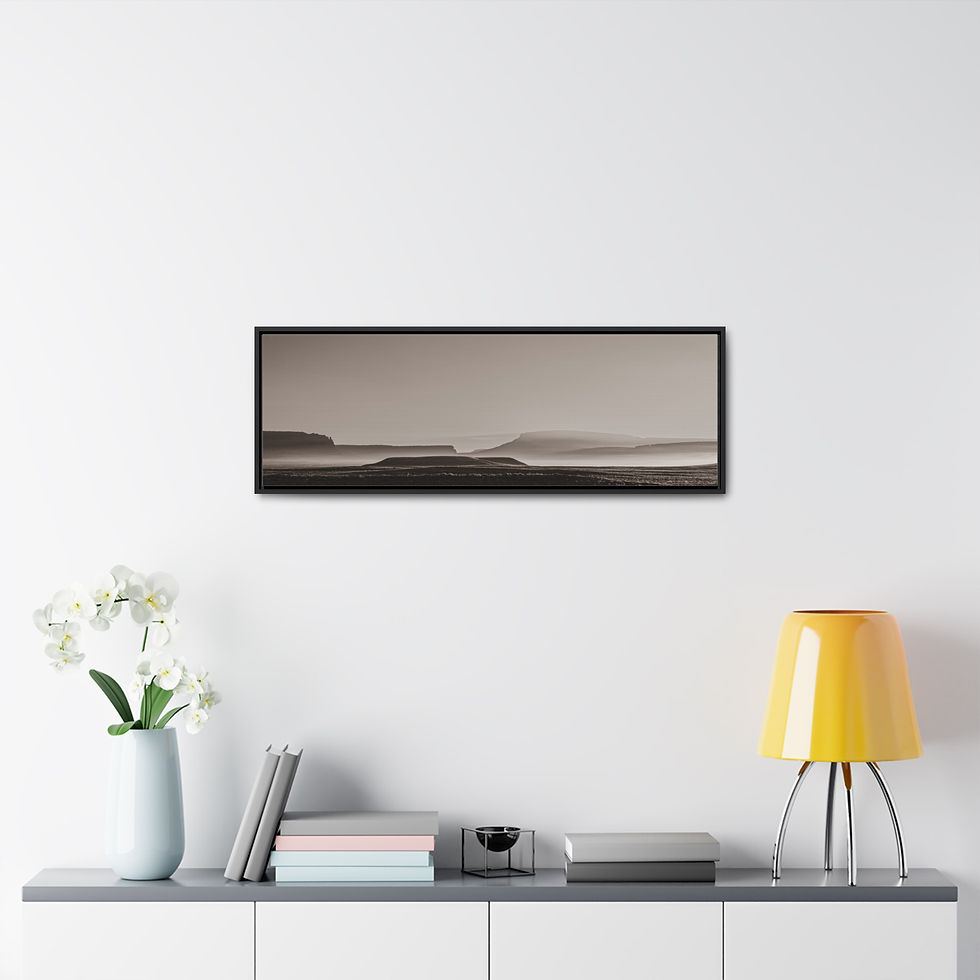 Thumbnail: Canvas Wraps Desert Fog Wall Art