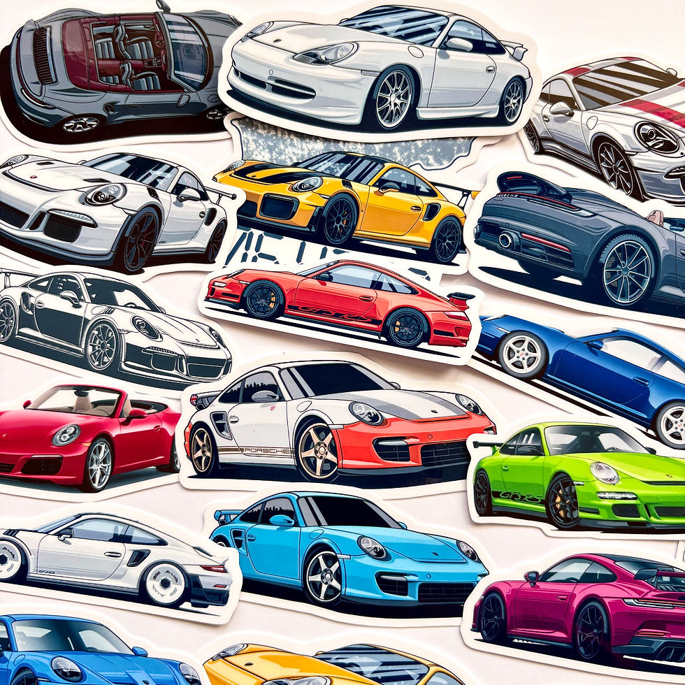Thumbnail: Porsche Water-Cooled 911 996 997 991 992  Vinyl Stickers