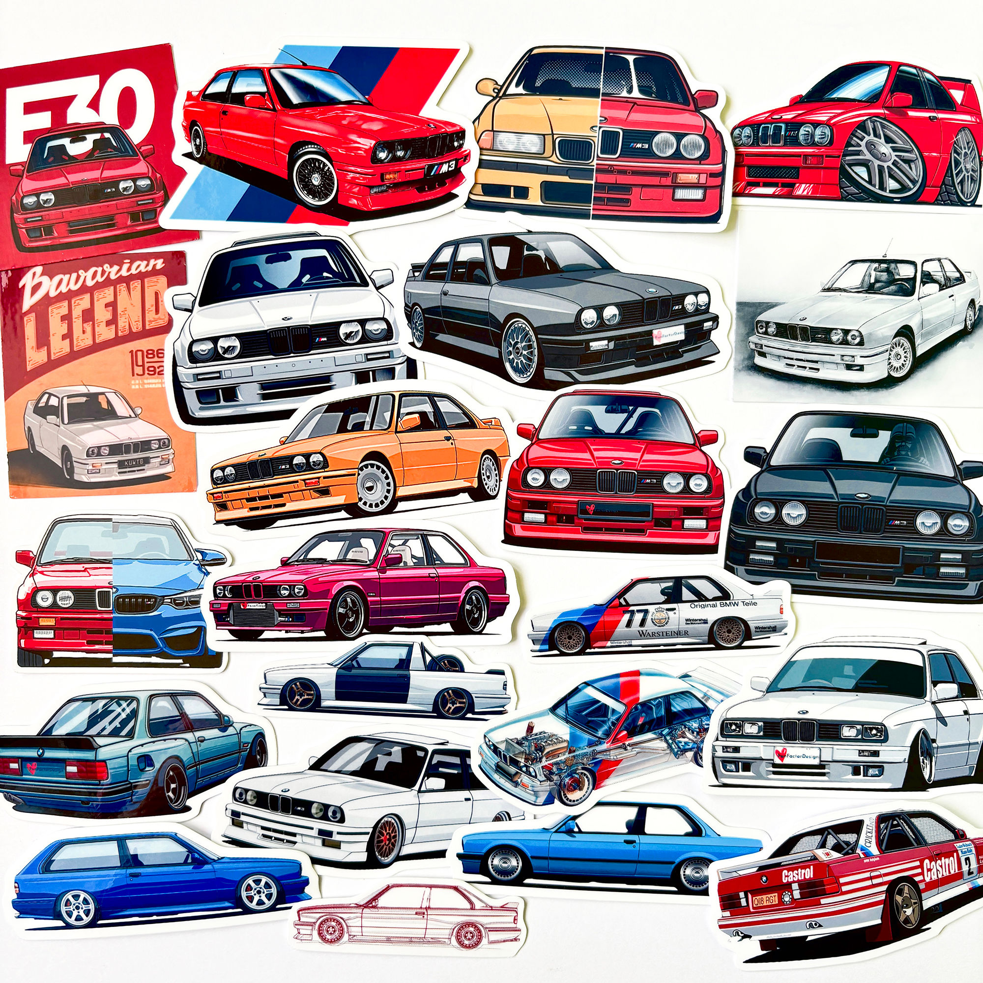 BMW E30 M3 Vinyl Stickers