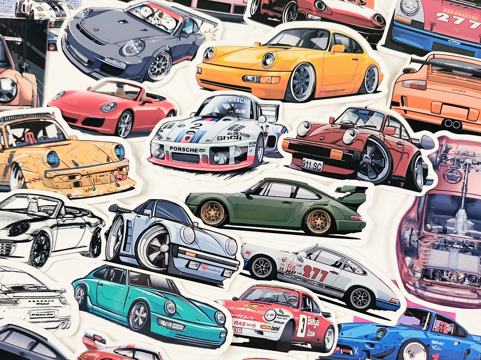 Thumbnail: Porsche 911 993 997 991 996 964 Carrera S 911 Turbo Vinyl Stickers