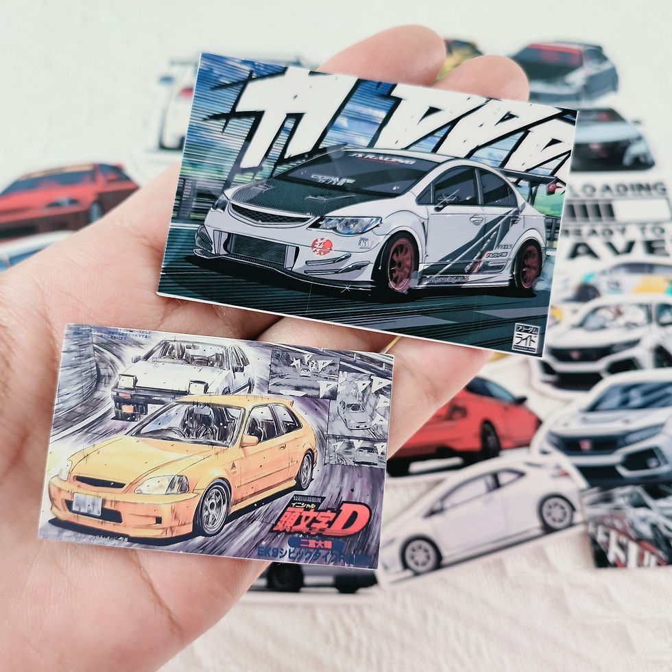 Thumbnail: Honda Civic Type R EK EP FN FD photo quality vinyl stickers